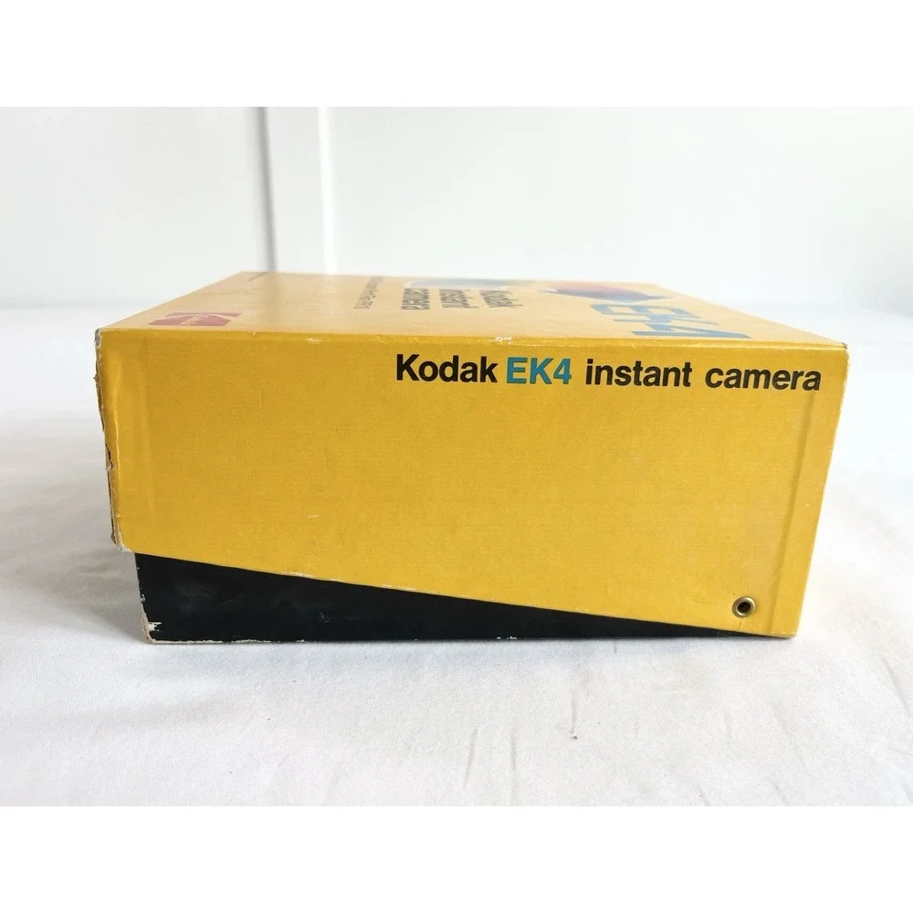 Vintage 1970s Kodak EK4 Instant Camera Box Manual Photography Collect Untested